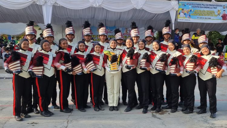 Porprov XIII, Drumband Muara Enim Juara Umum Dan Lampaui Target