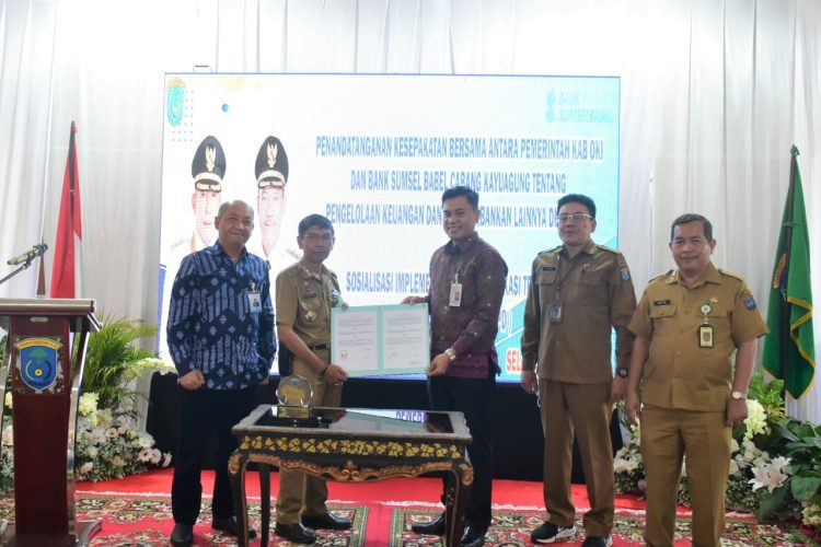 Bank Sumsel Babel Cabang Kayuagung mendukung Pemerintah Kabupaten Ogan Komering Ilir Digitalisasi Keuangan Daerah