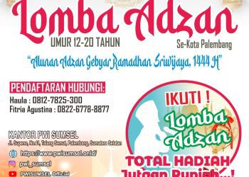 Rebutkan Piala Gubernur PWI Sumsel Gelar Lomba Adzan Tingkat Provinsi se-Sumsel