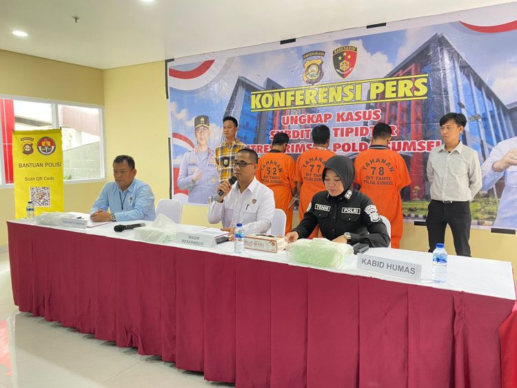 Tiga Pelaku Ilegal Logging Berhasil di Amankan Ditreskrimsus Polda Sumsel