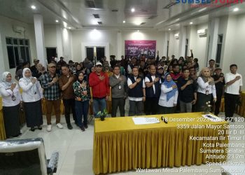 Anang IWO Sumsel Sukses Koordinatori Nobar KPU Sumsel Bersama Komunitas