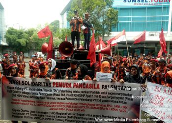 Bangkitkan Amarah,Ratusan Massa PP Kota Palembang Kepung Kantor TAF