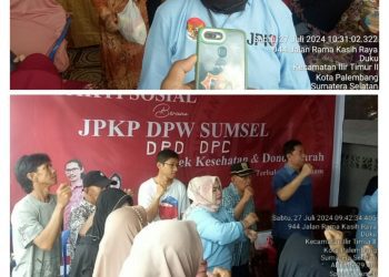Sukses DPW JPKP Sumsel Adakan Bakti Sosial Serta Donor Darah