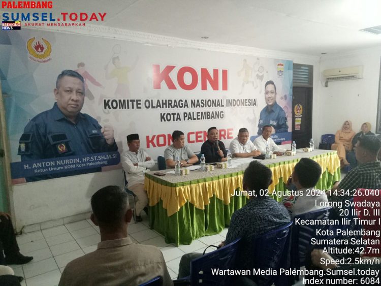 Rapat Koordinasi Pekan Olahraga Kota Palembang Yang ke XII 2024