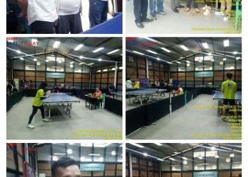 Pertandingan Pertama Tenis Meja di Ikuti 8 Kecamatan Porkot Palembang ke Xl 2024