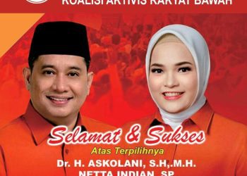 Yan Coga : Selamat Dan Sukses Untuk Dr. H. Askolani Dan Netta Indiana Sebagai Bupati/Wakil Bupati Banyuasin