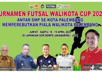 Turnamen Futsal Walikota Palembang Cup 2025 Resmi di Buka Walikota Palembang