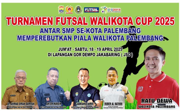 Turnamen Futsal Walikota Palembang Cup 2025 Resmi di Buka Walikota Palembang