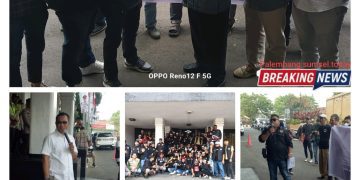 Koalisi Organisasi Pergerakan Kota Palembang Geruduk Kantor Walikota Palembang