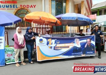 Ketua DPD Garpu Kota Palembang dari Partai NasDem Kembali Giat Pedagang UMKM