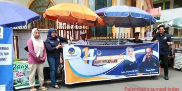 Ketua DPD Garpu Kota Palembang dari Partai NasDem Kembali Giat Pedagang UMKM