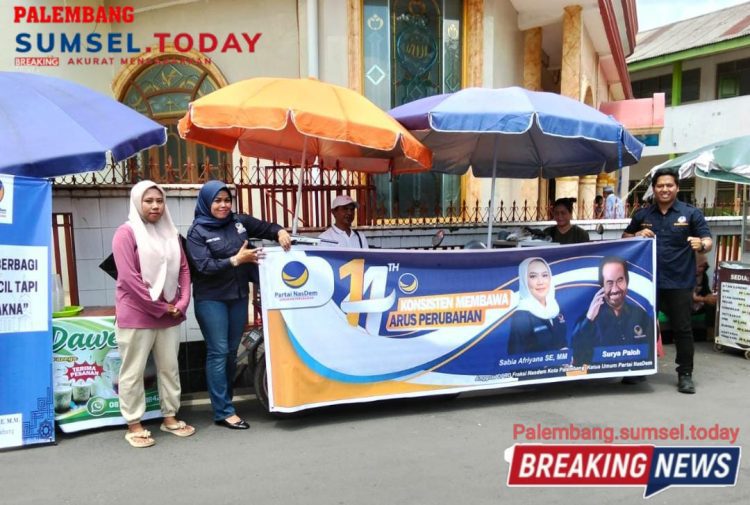 Ketua DPD Garpu Kota Palembang dari Partai NasDem Kembali Giat Pedagang UMKM