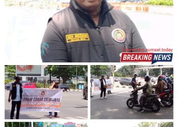 Forum Cakar Sriwijaya Kembali Lakukan Penggalangan Dana di Simpang Lima DPRD Sumsel, Untuk Banjir Bandang