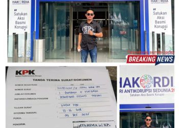 LSM PST Serahkan Lapdu ke KPK Terkait Praktik KORUPSI dan Pengondisian Proyek di Dinas PUPR Kabupaten Muara Enim,