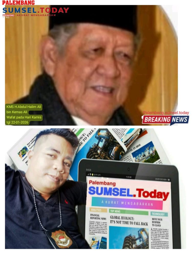 Edy Medan Pimpinan Redaksi Media Berduka atas Wafatnya Toko Masyarakat Palembang KMS H. Abdul Halim Ali